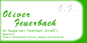oliver feuerbach business card